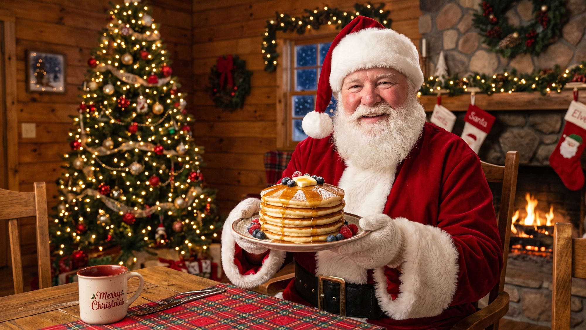 Pancakes with Santa